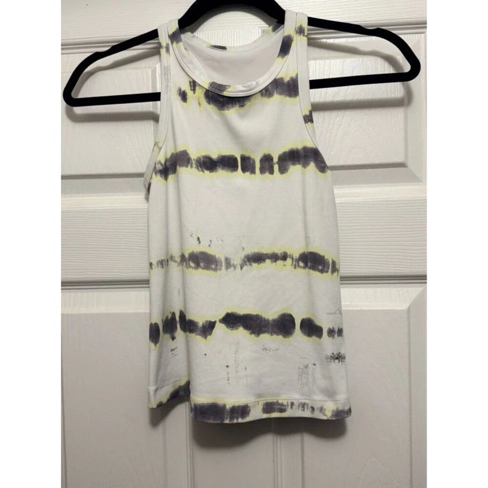 Lululemon Align Racerback Tank grey yellow and white